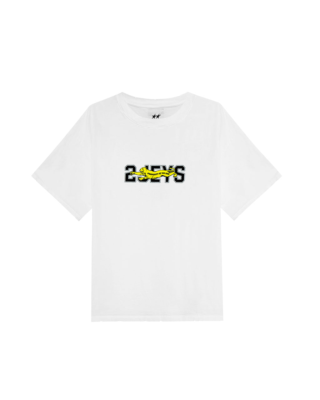 Panther Tee White – front view