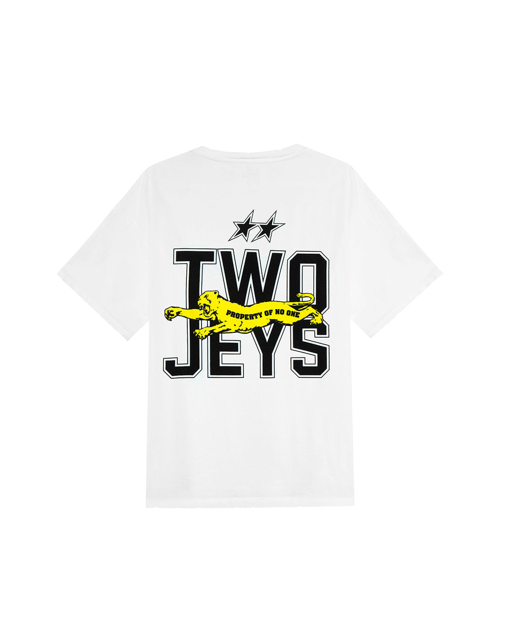Panther Tee White – back view