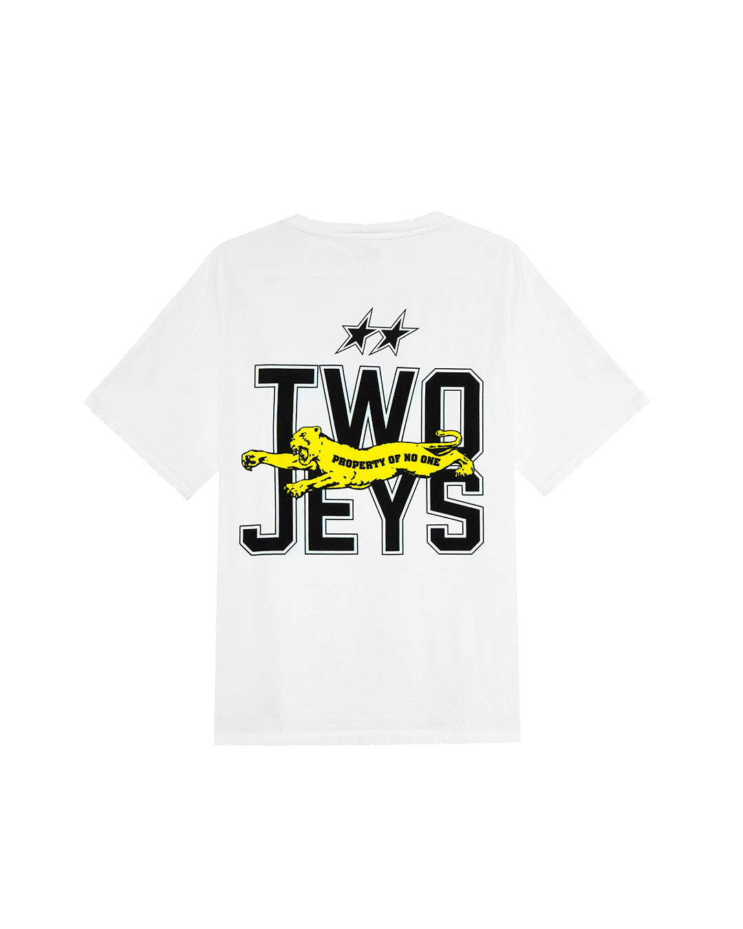 Panther Tee White – back view