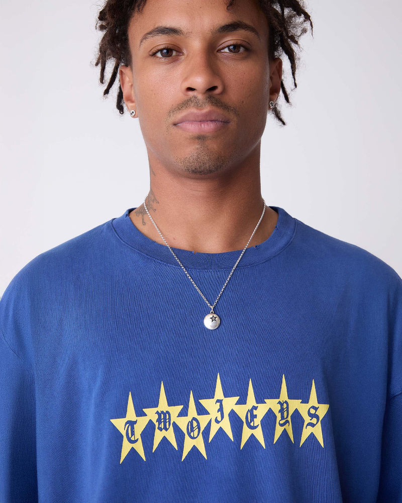 Blue Graphic Stars Tee