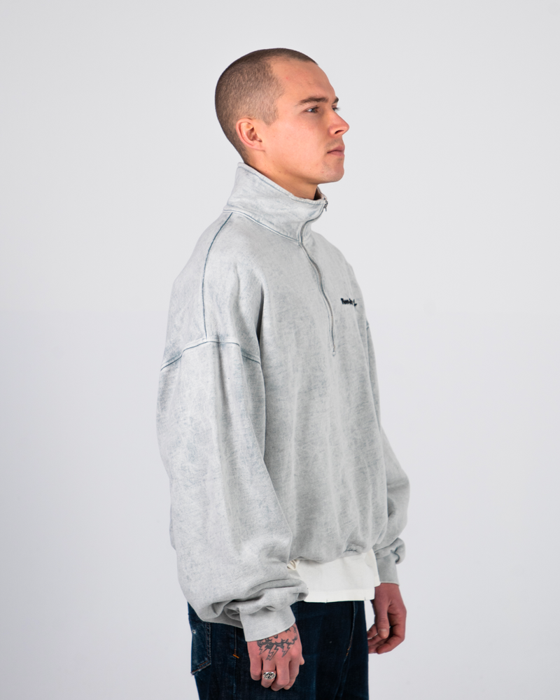 Quarter Zip Icon Gris