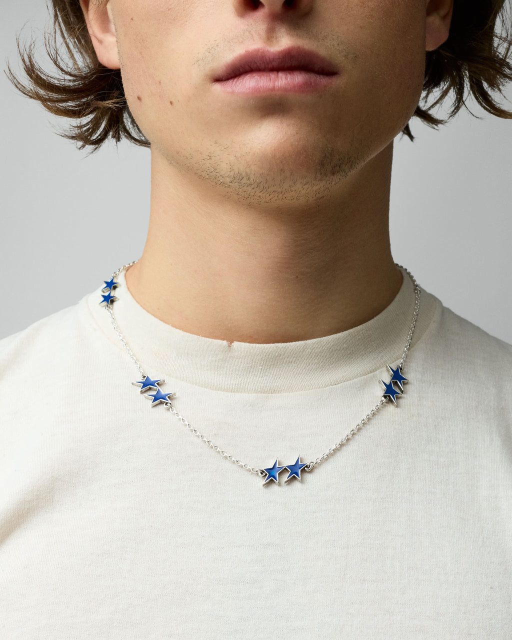 Collar Enameled Icon Azul