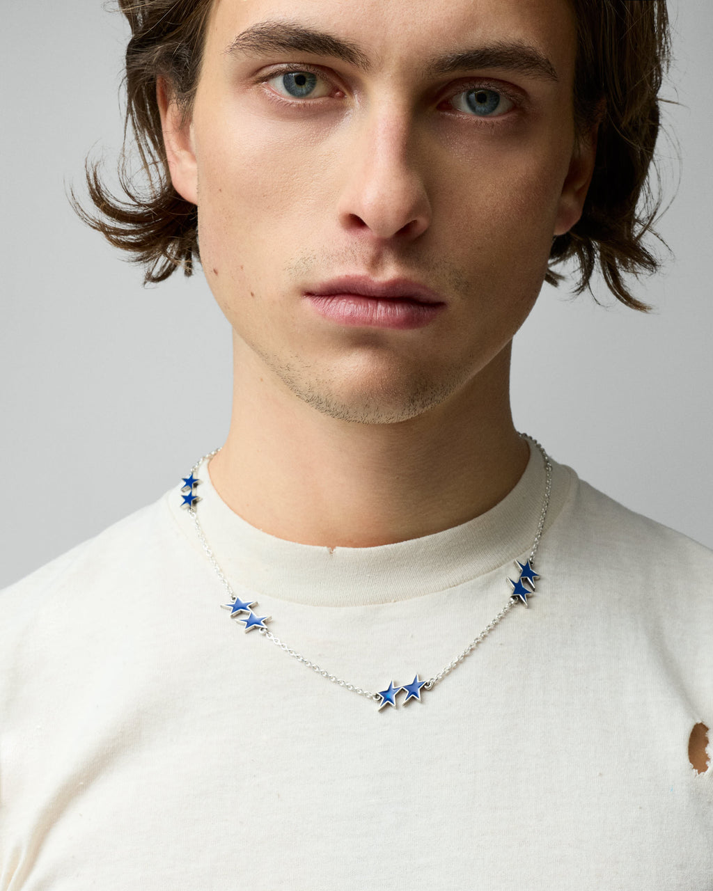 Collar Enameled Icon Azul