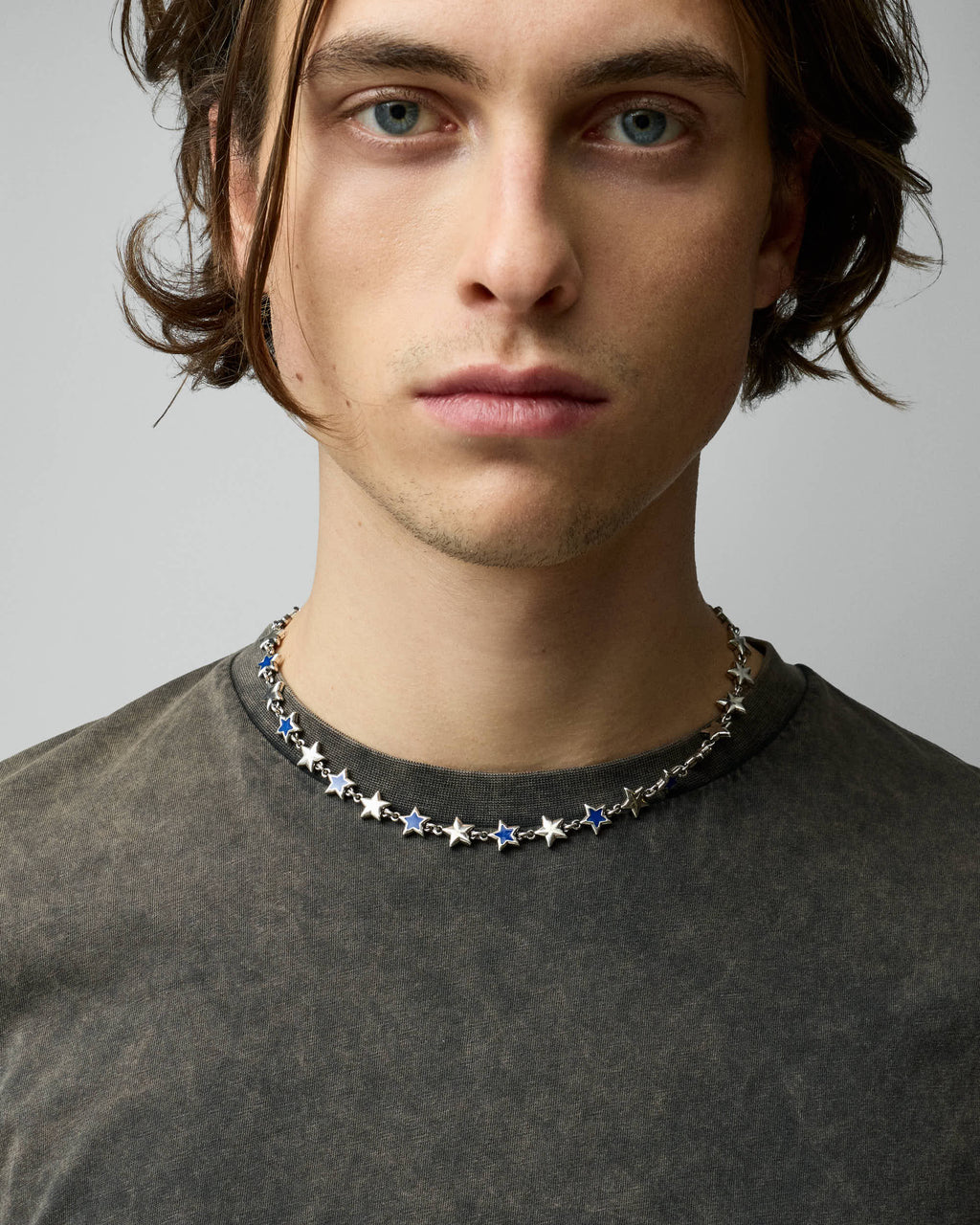 Enameled Stars Necklace