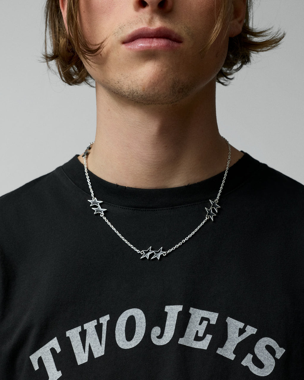 Collar enameled icon negro