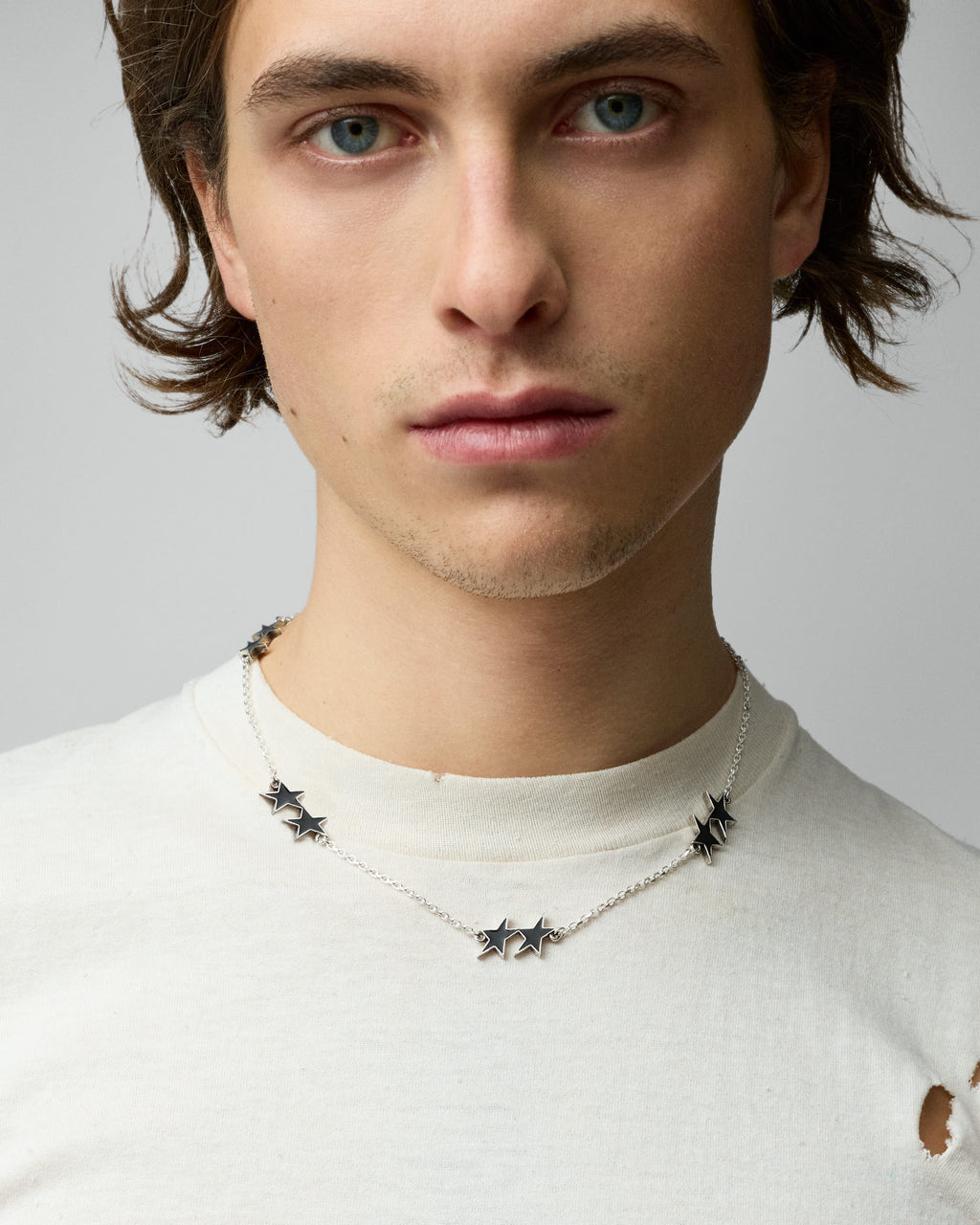 Collar enameled icon negro