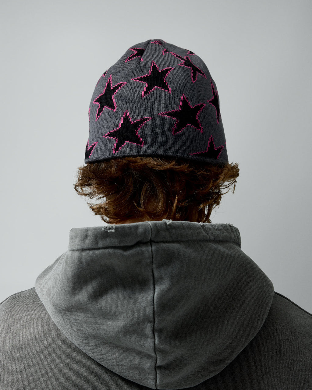 All-Over Ash Beanie – worn by model