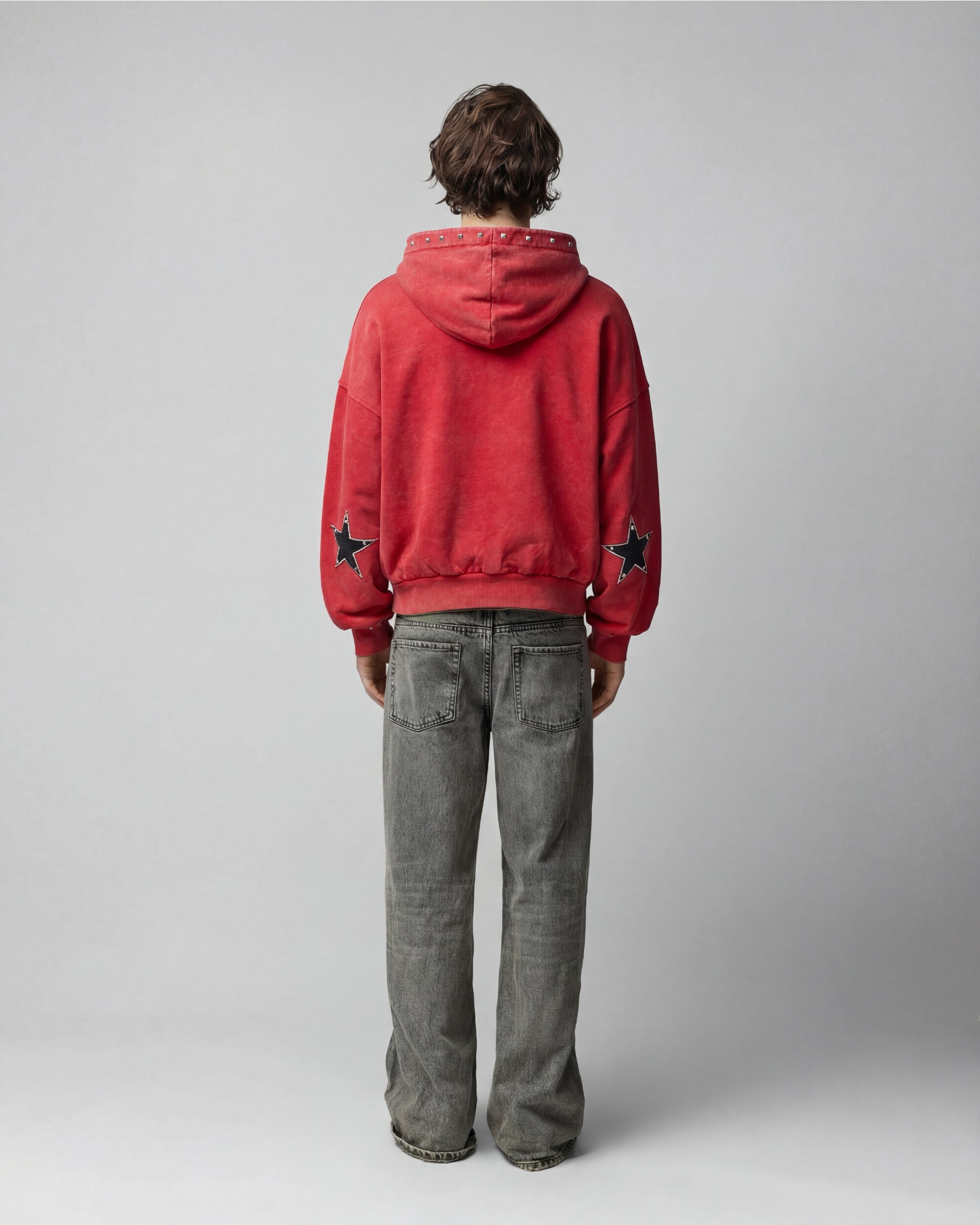 Studded Zipper Red – Twojeys