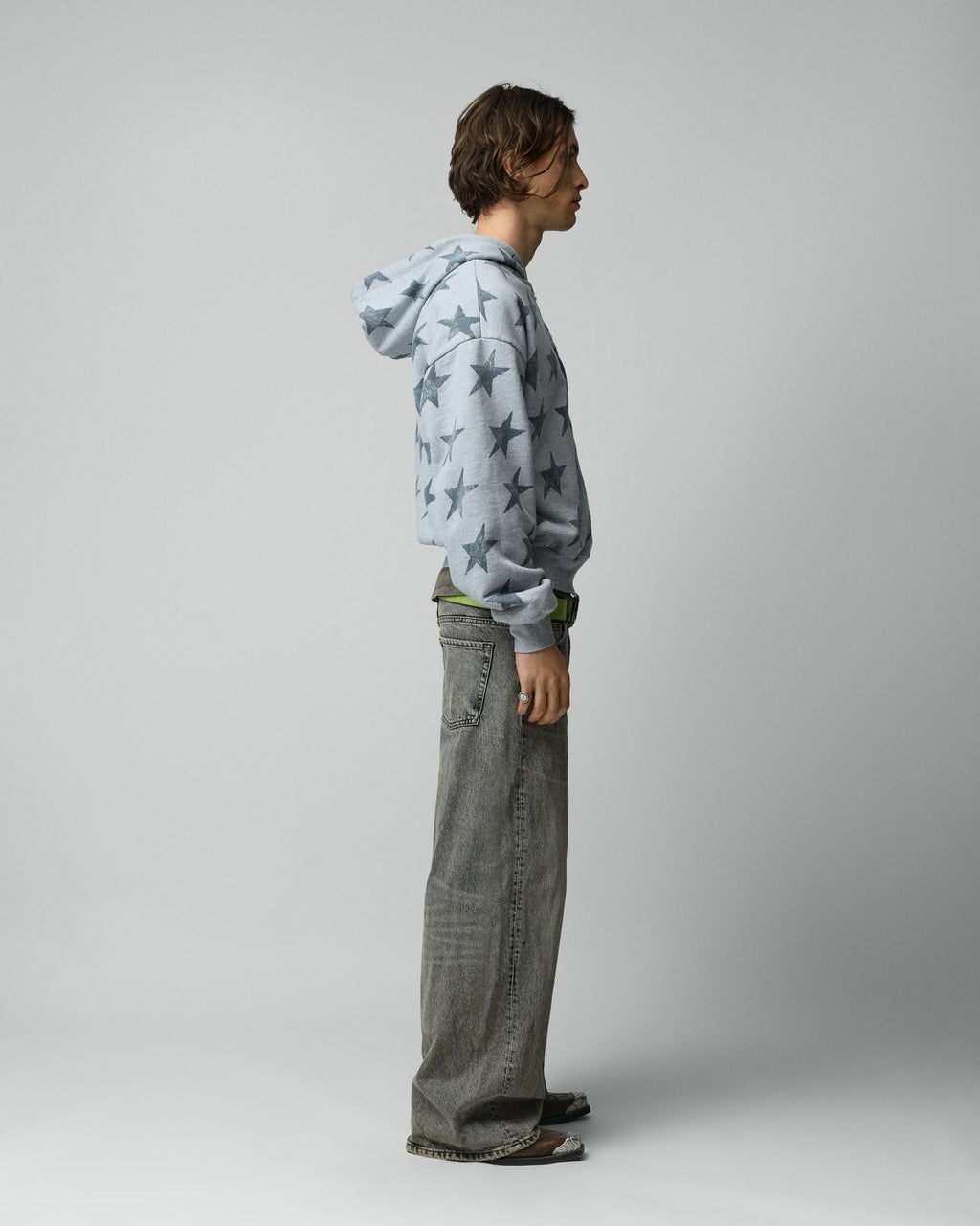 All Over Reversible Full-zip Grey Melange