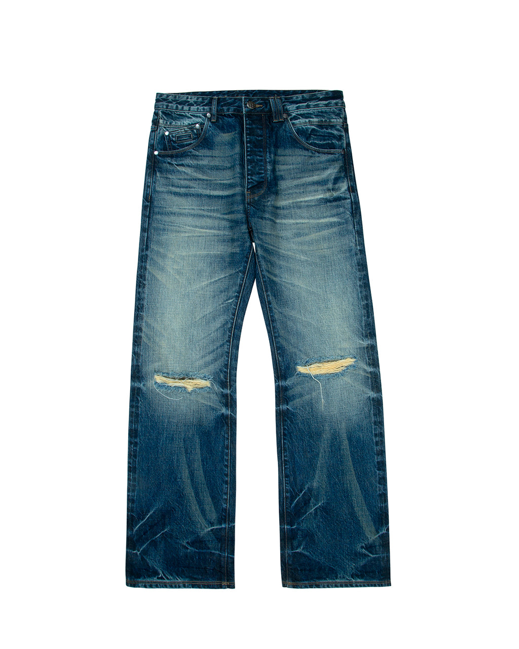 Bootcut Medium Wash Denim Pants – vista frontal