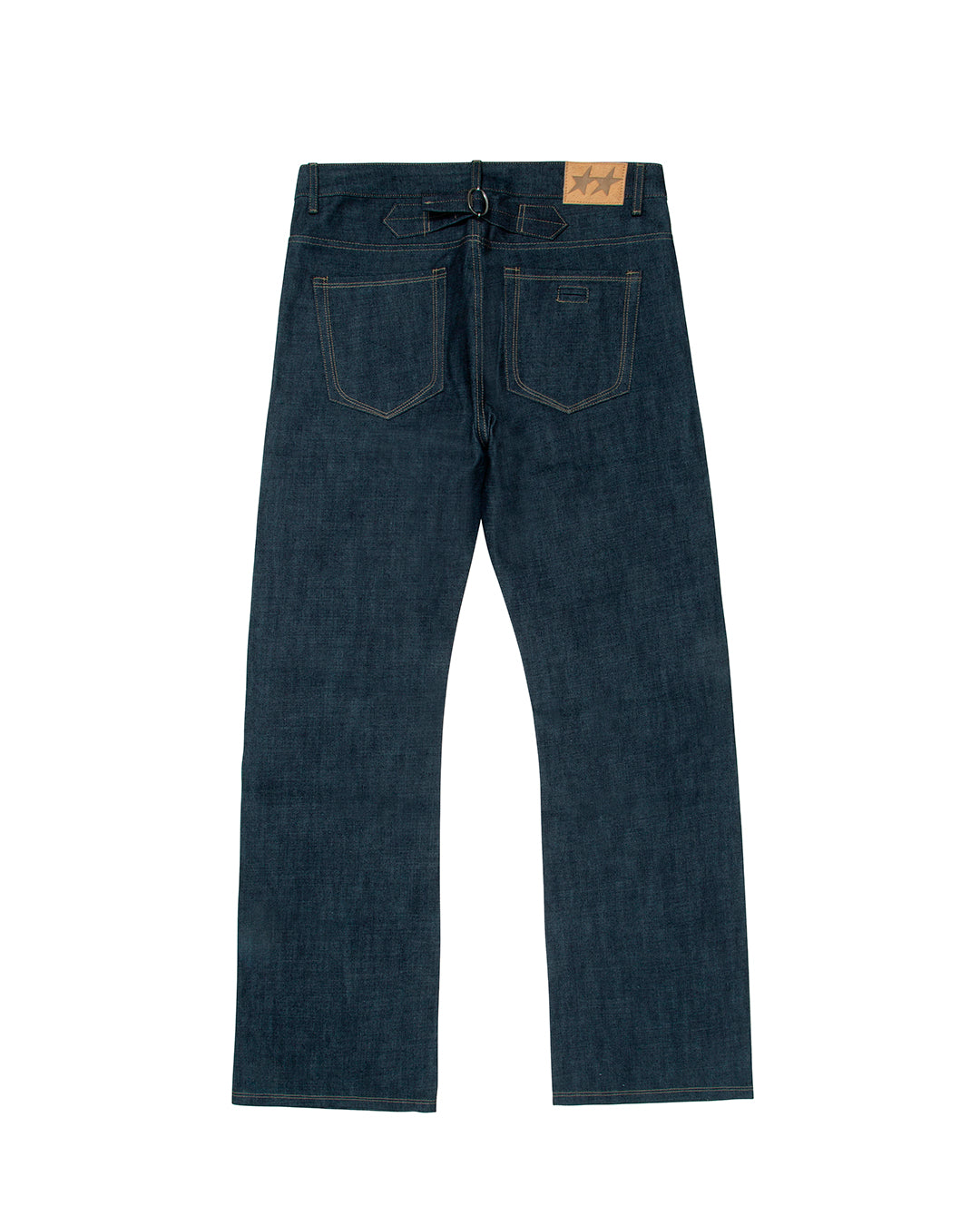 Bootcut Raw Denim Pants – vista trasera