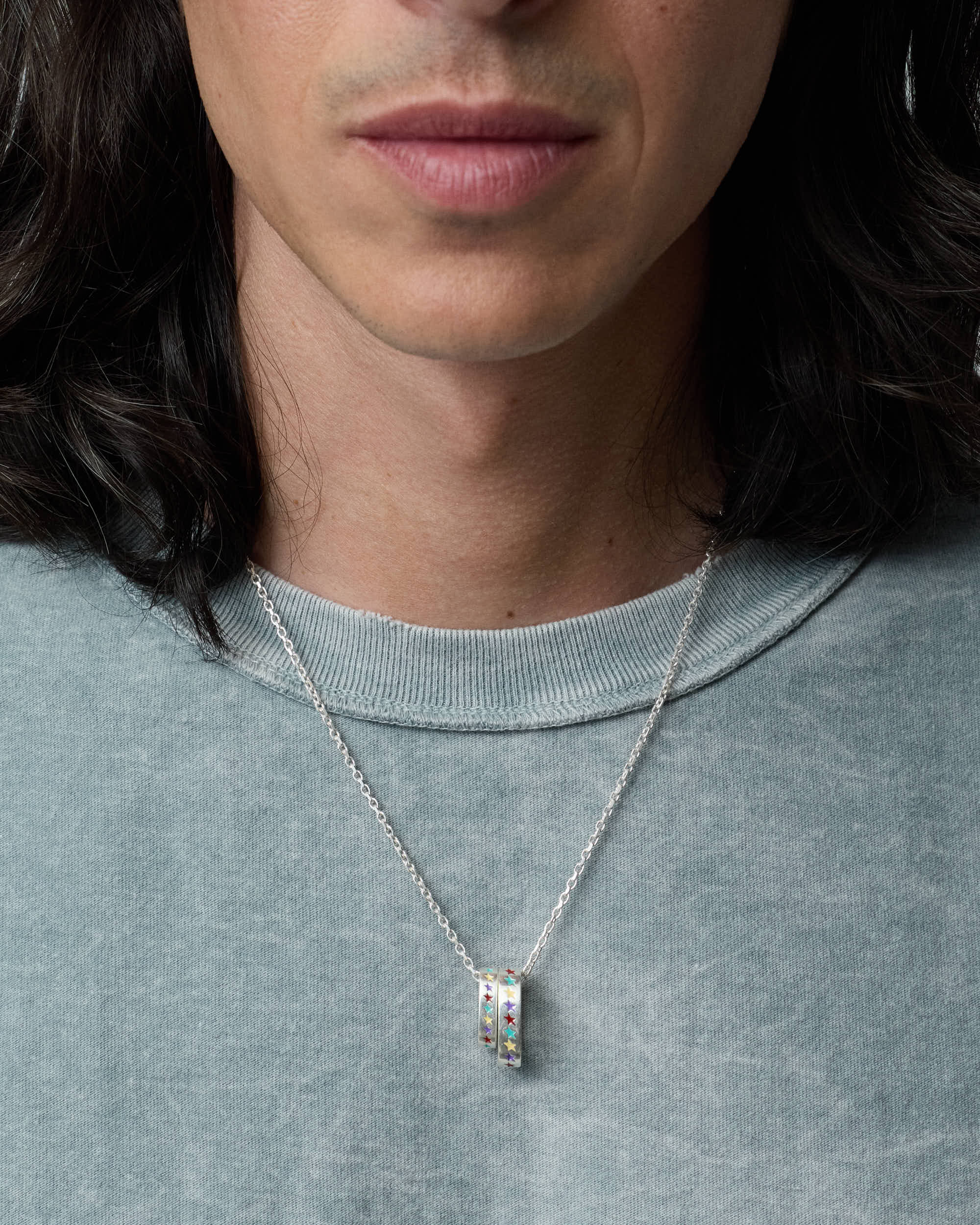 Enameled Multicolor Icon Link L