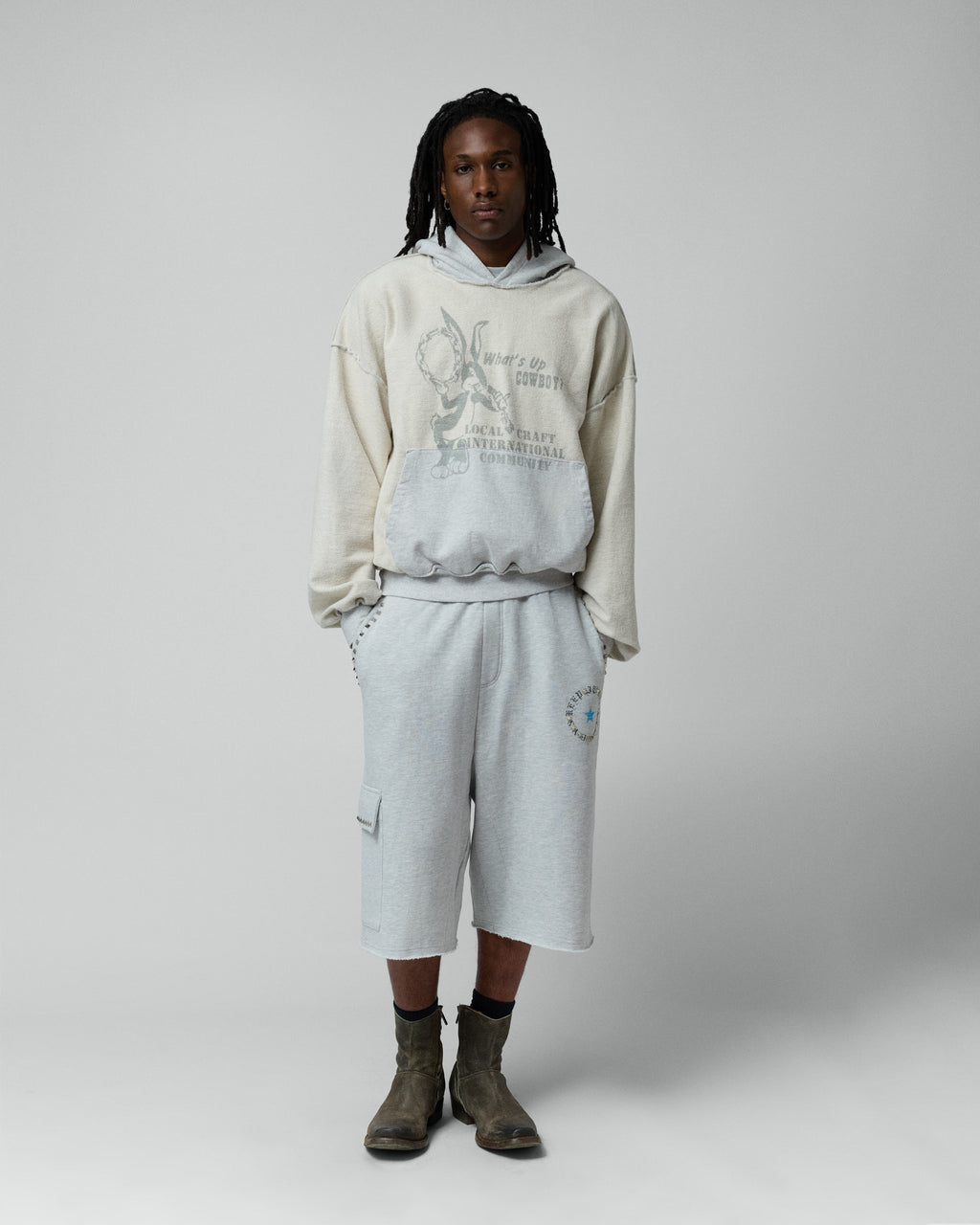 Local Craft Hoodie Grey Melange