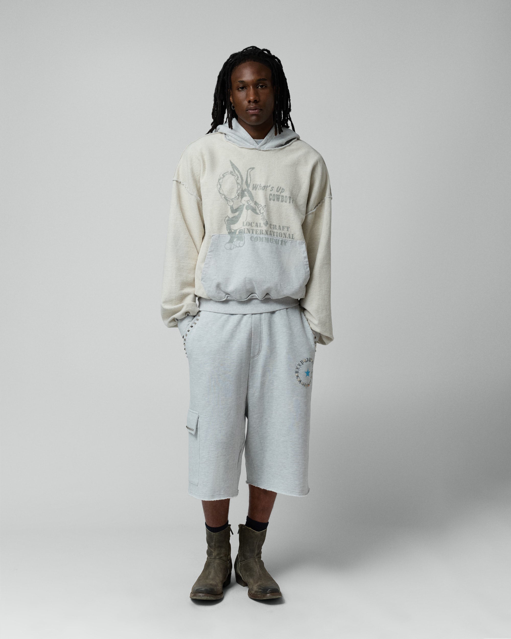 Local Craft Hoodie Grey Melange