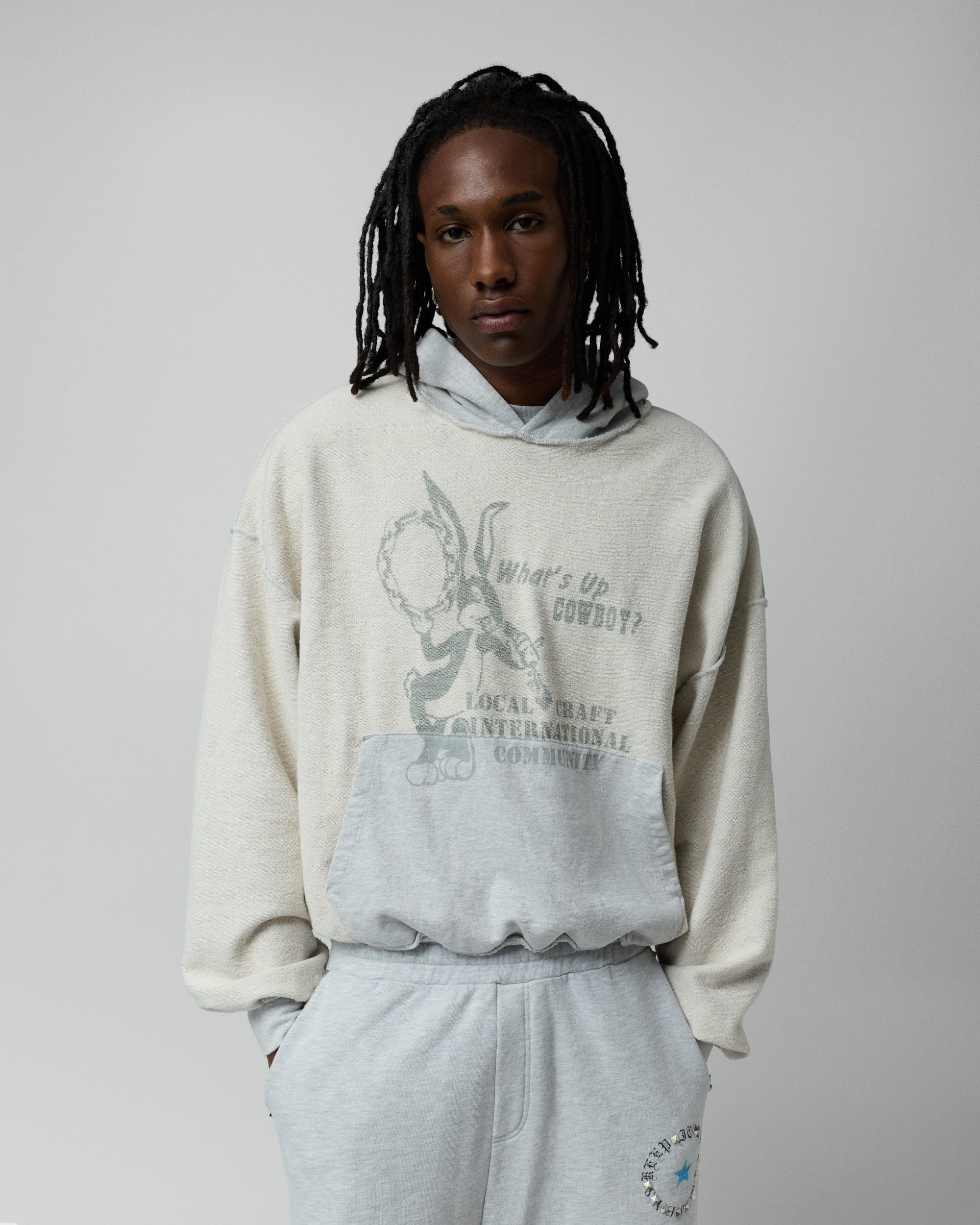 Local Craft Hoodie Grey Melange