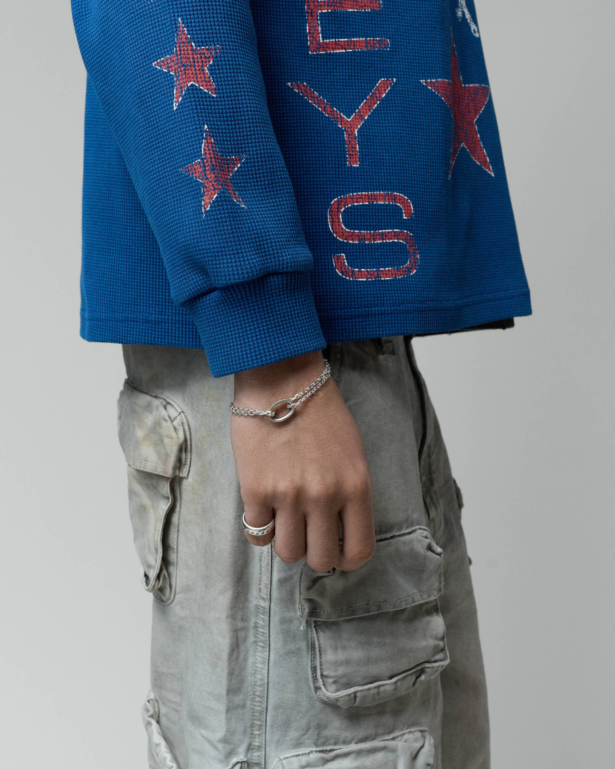 Enameled Multicolor Icon Link Bracelet M