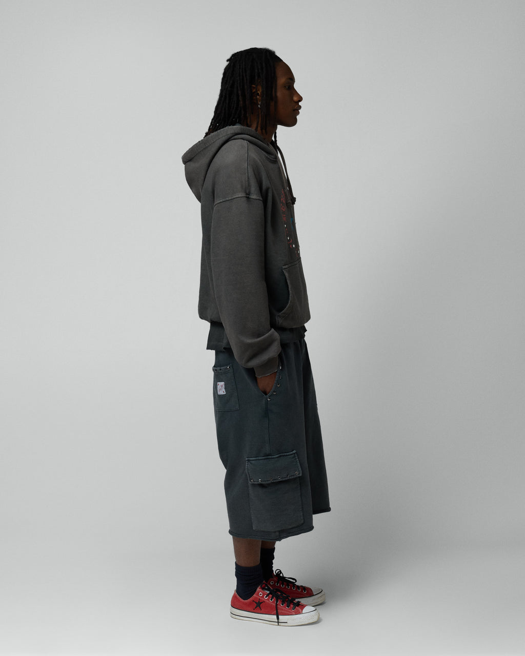 Keep it Real Black Short Sweatpants