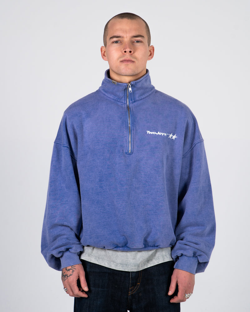 Icon Washed Purple Quarter Zip