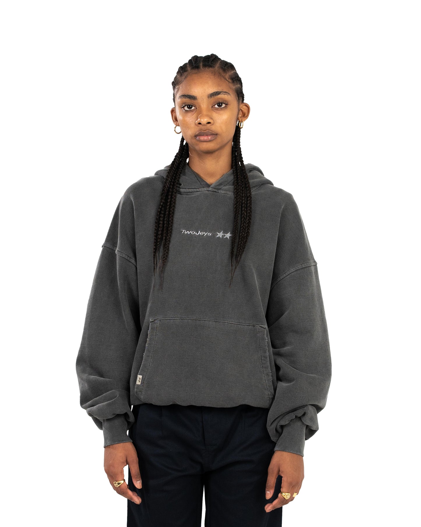 Icon Washed Anthracite Hoodie