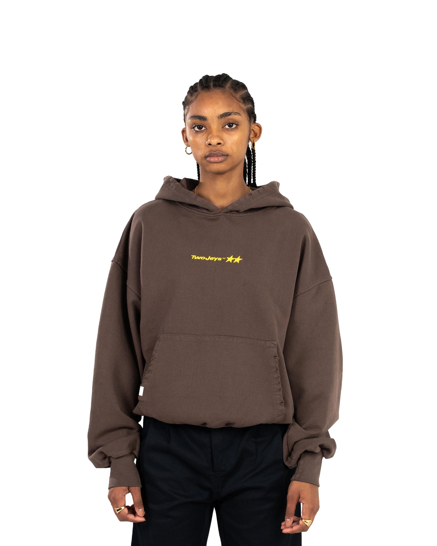 Icon Washed Brown Hoodie