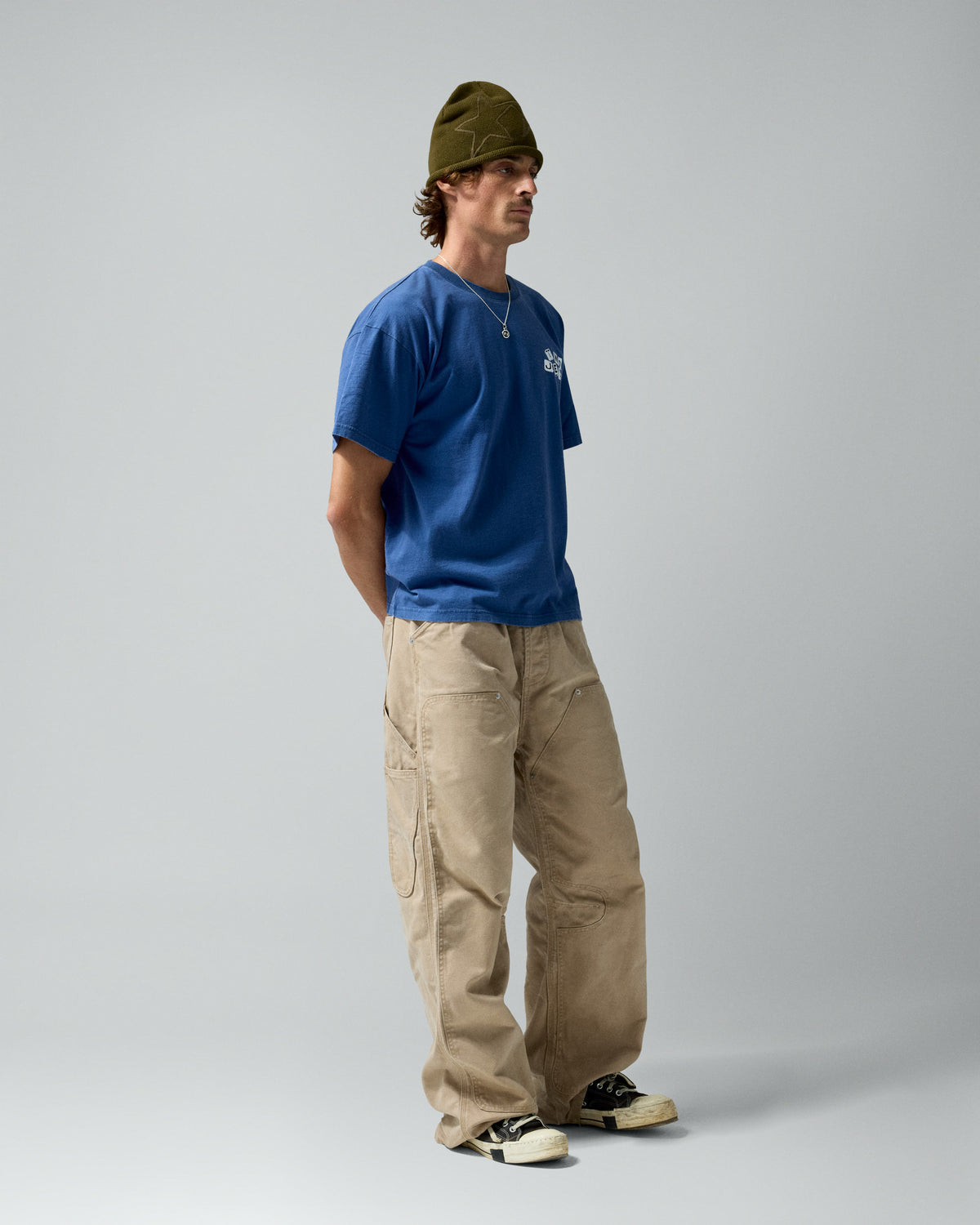 Dice Tee Blue – worn by model