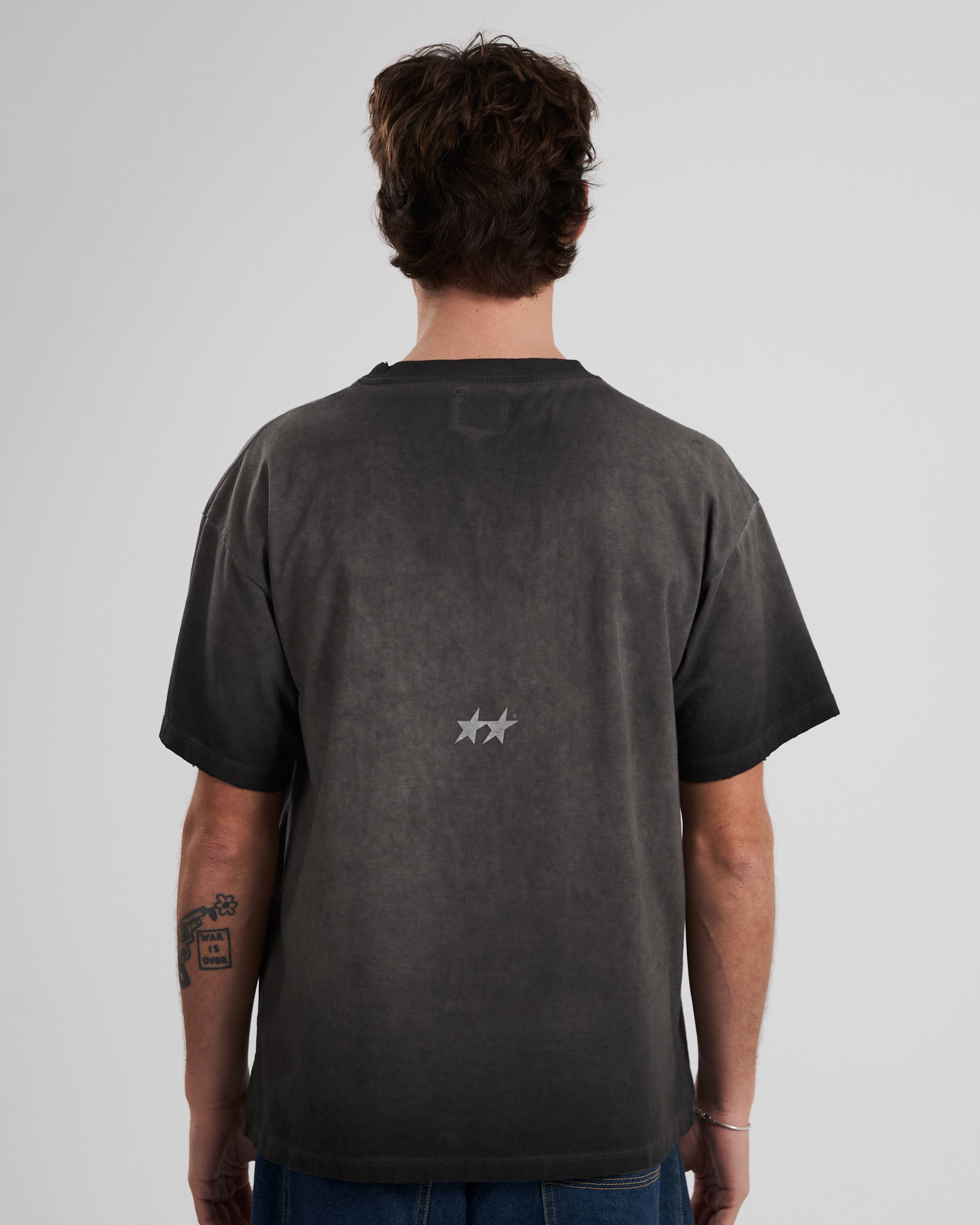 Washed Logo Tee Icon Washed Black T-Shirt – Twojeys