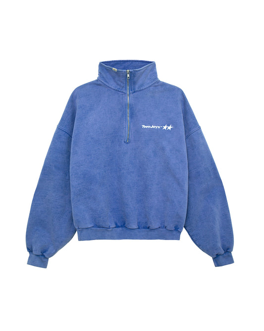 Icon Washed Purple Quarter Zip