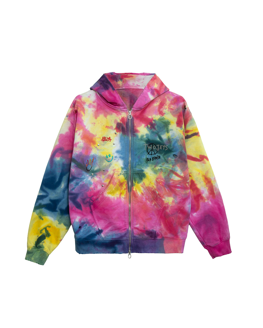 Tie-dye Zipper