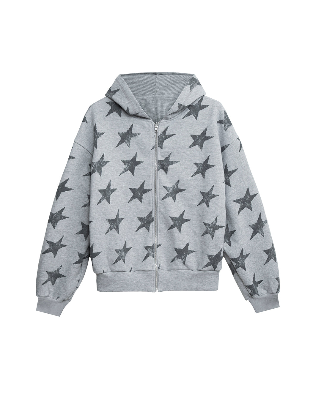 All Over Reversible Full-zip Grey Melange – Twojeys