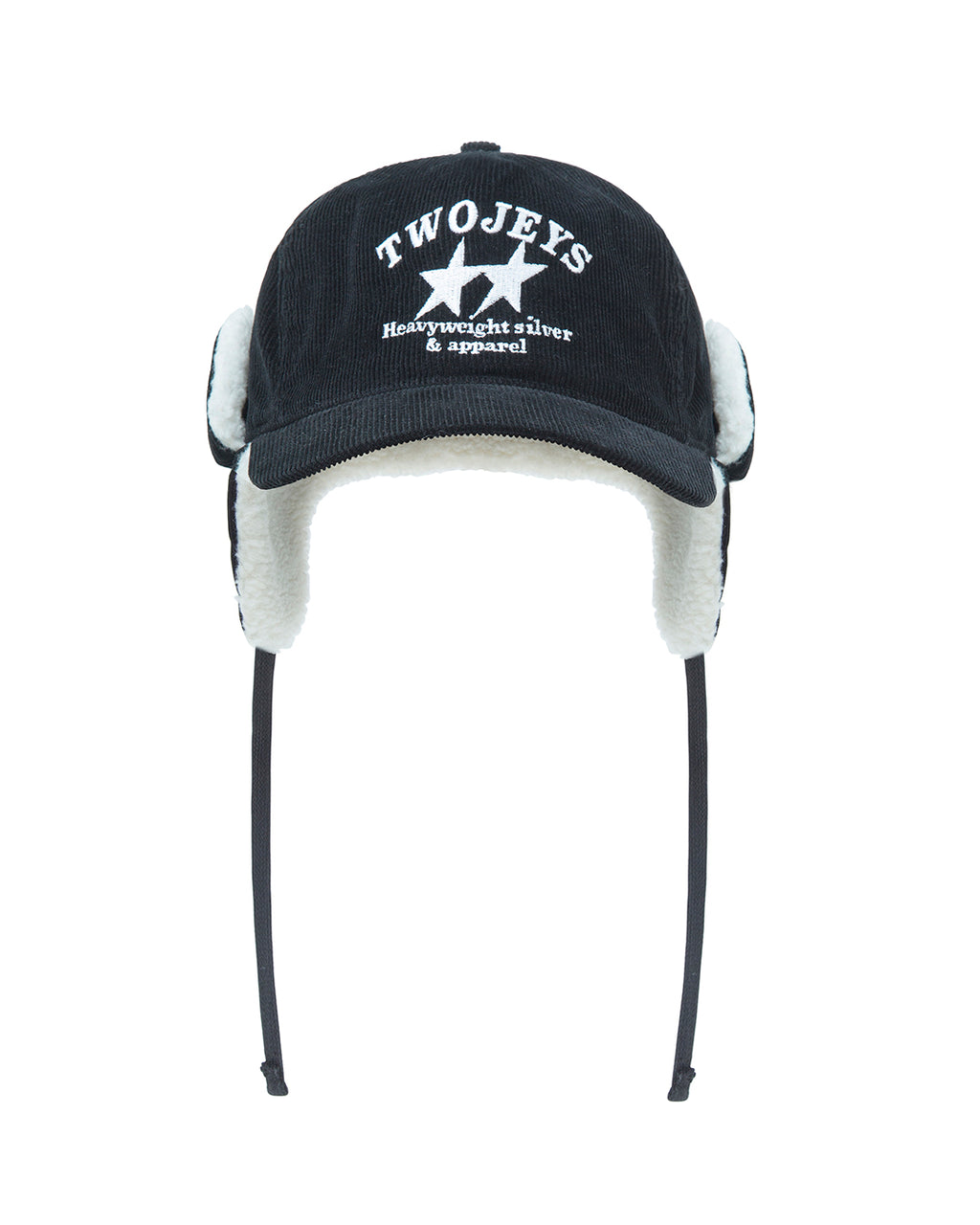 Heavy Silver Black Earflap