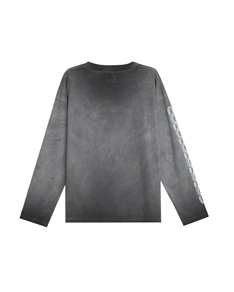 Black Icon Chain Long Sleeve Tee
