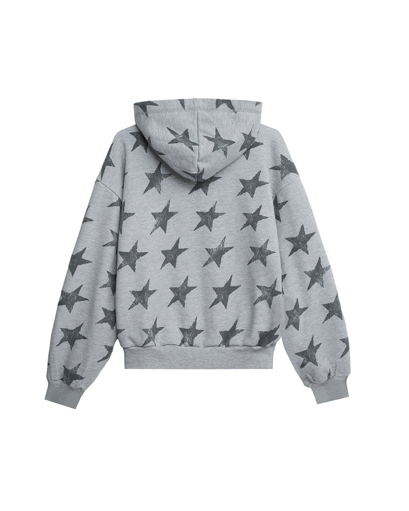 All-over Icon Full-zip Grey Melange