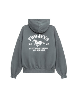 Caballo Ganador Hoodie Anthracite – back view