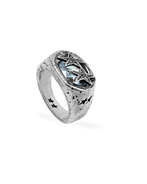 White Stone Superstar Signet