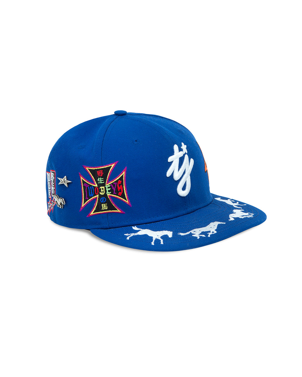 NE X TJ Embroidered Royal Blue 59Fifty