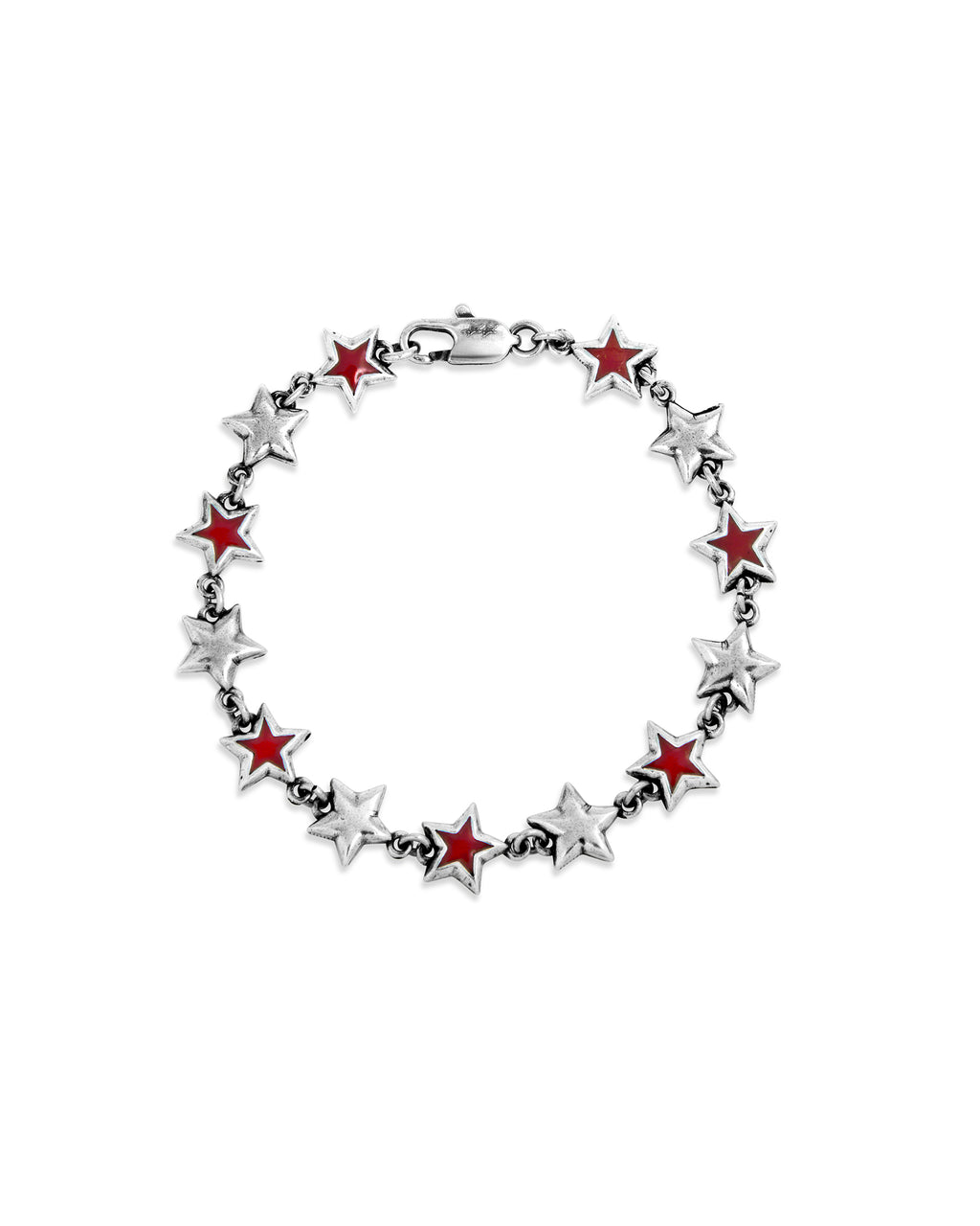 Pulsera Enameled Stars Roja