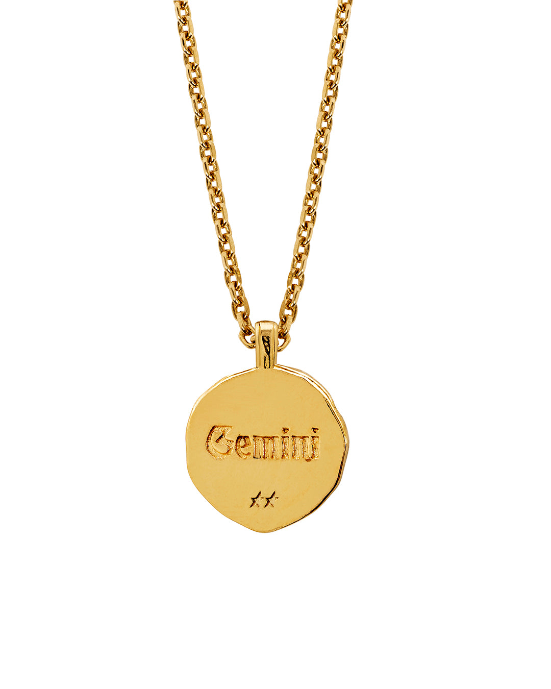 Gemini Necklace Gold