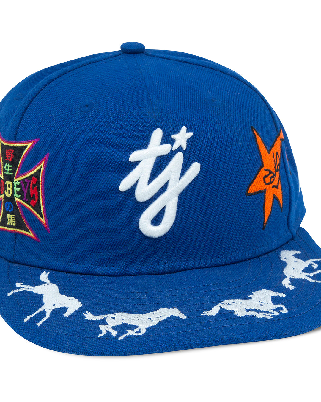 NE X TJ Embroidered Royal Blue 59Fifty