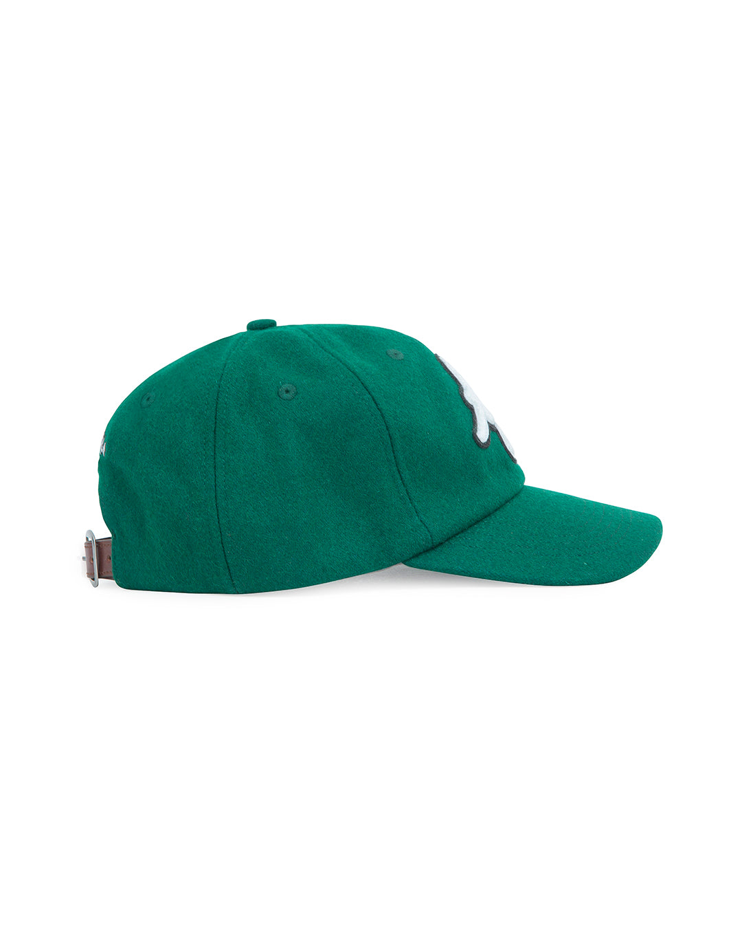 TJ Initials Wool Green Cap