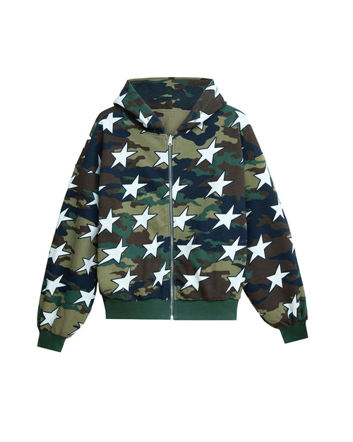 All-over Icon Full-zip Camo