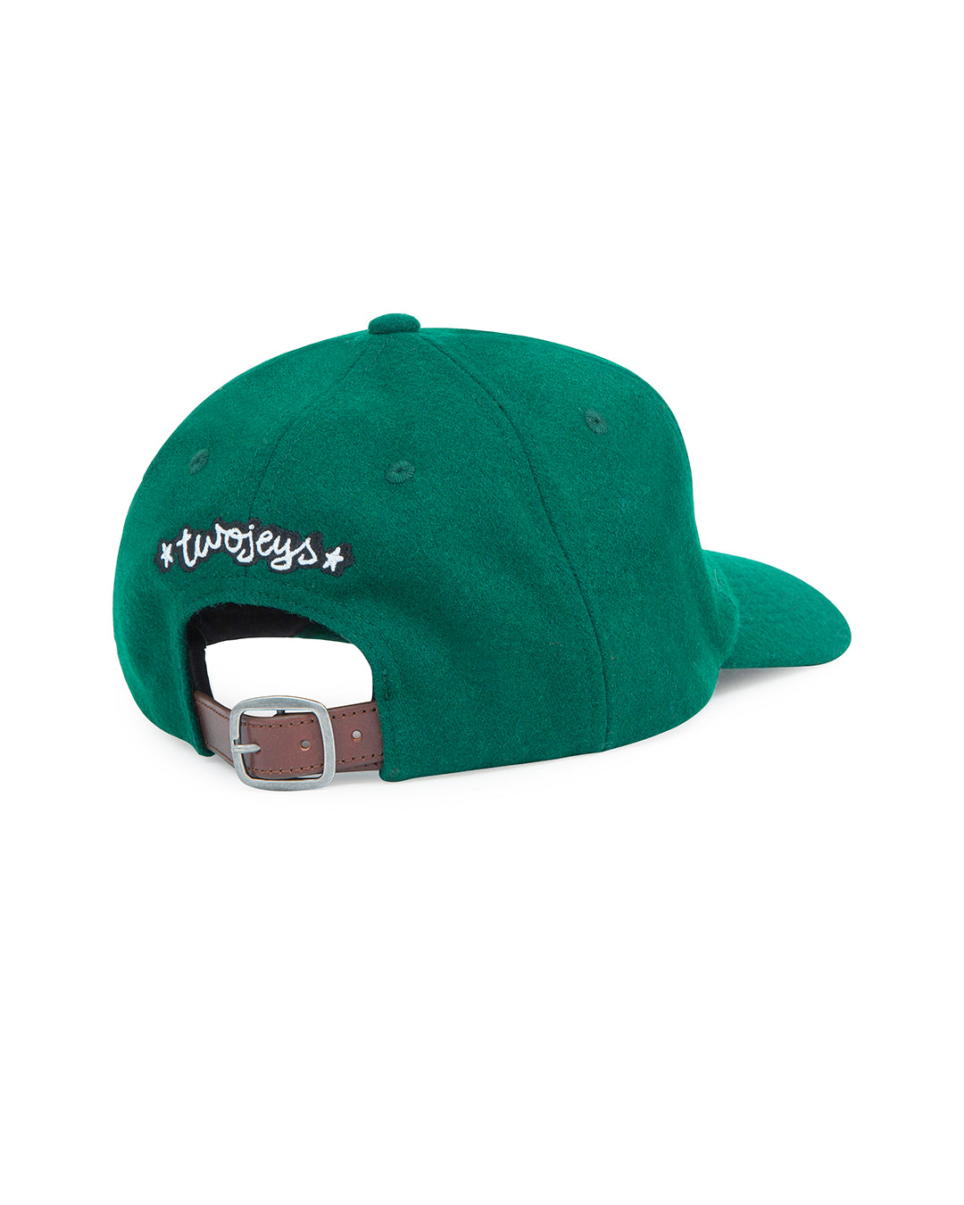 TJ Initials Wool Green Cap