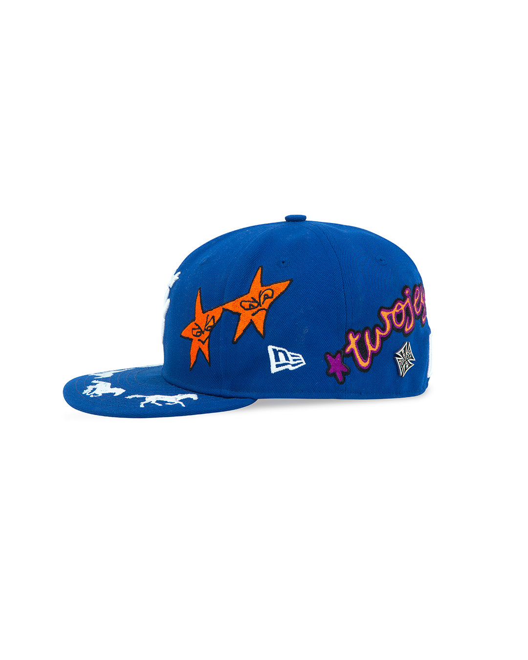 NE X TJ Embroidered Royal Blue 59Fifty