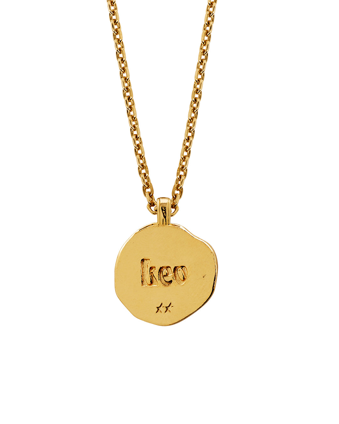 Real gold 2025 leo necklace