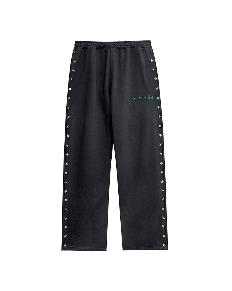 Stars Studded Coal Sweatpants