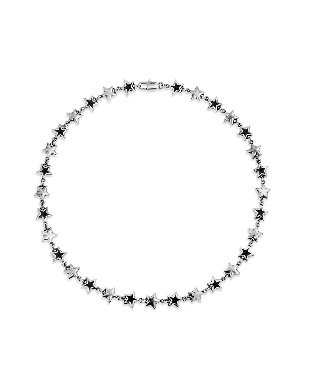Collar Enameled Stars negro