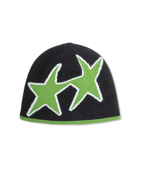 Reversible Icon Black/Green Beanie