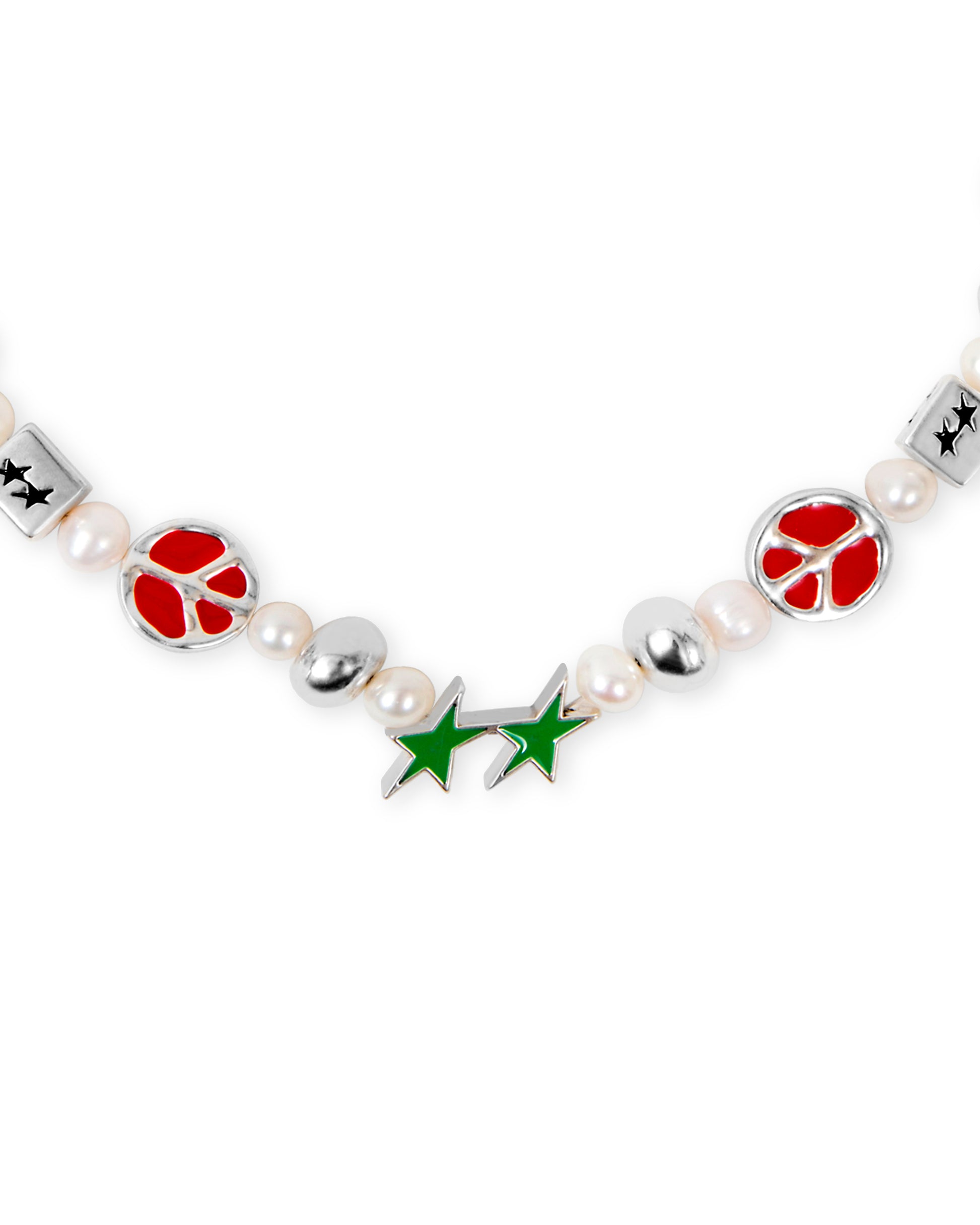 Louis Vuitton LV Sunrise Necklace Silver/Green in Silver Metal - US