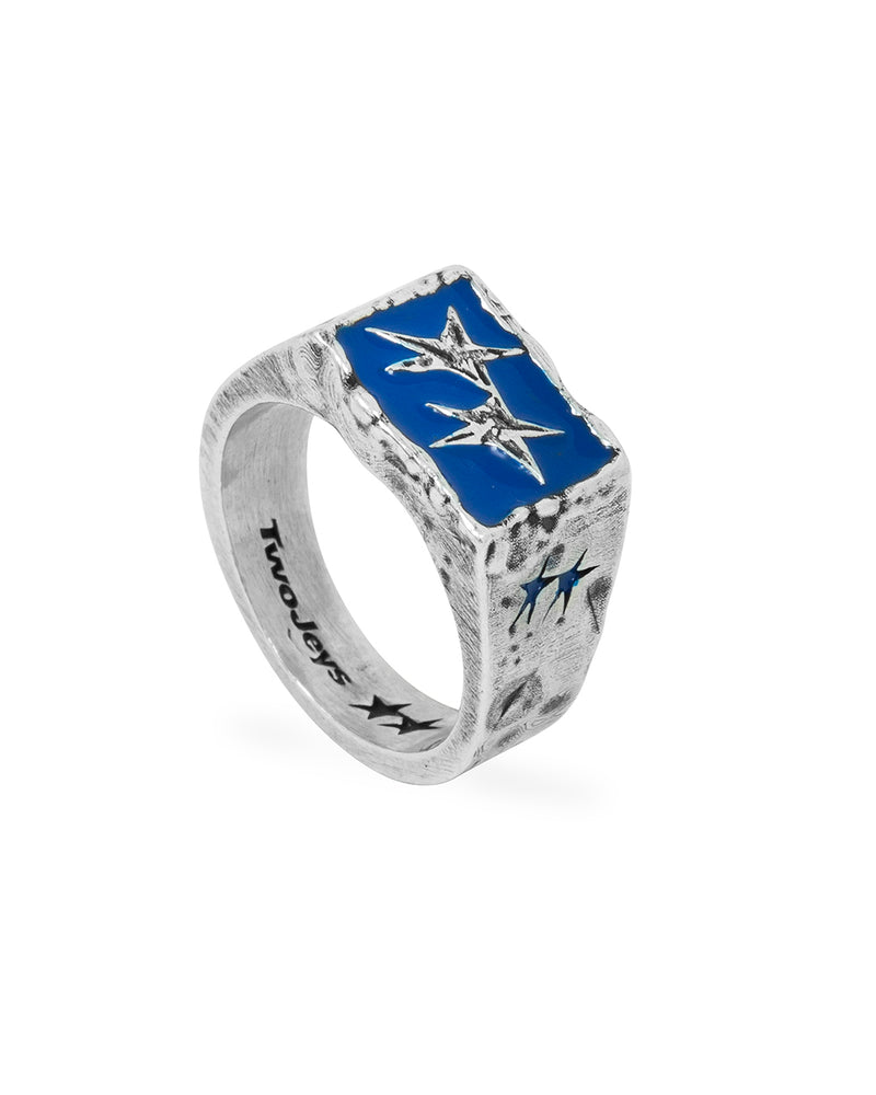 Bague Ignorant Icon Bleue