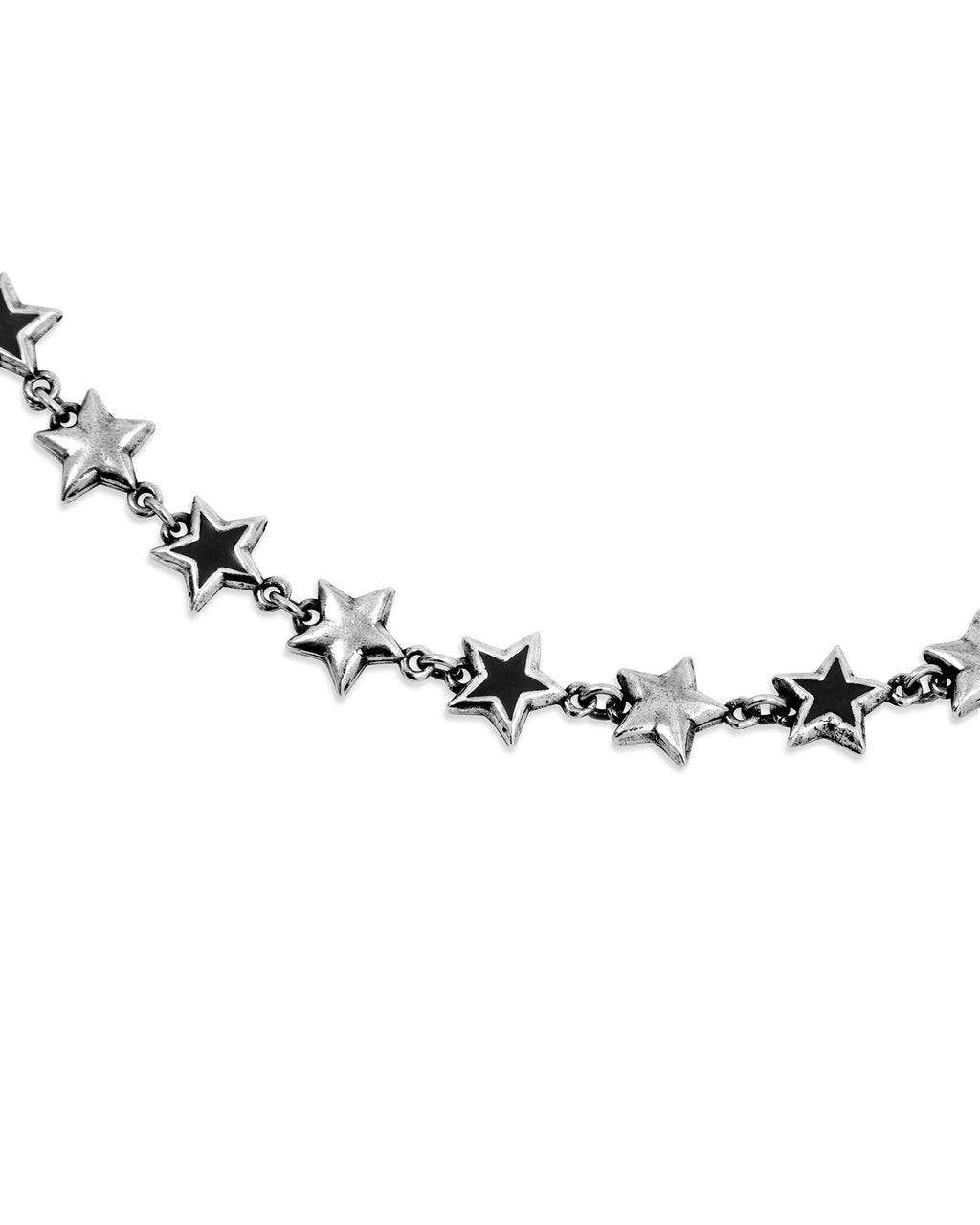 Collar Enameled Stars negro