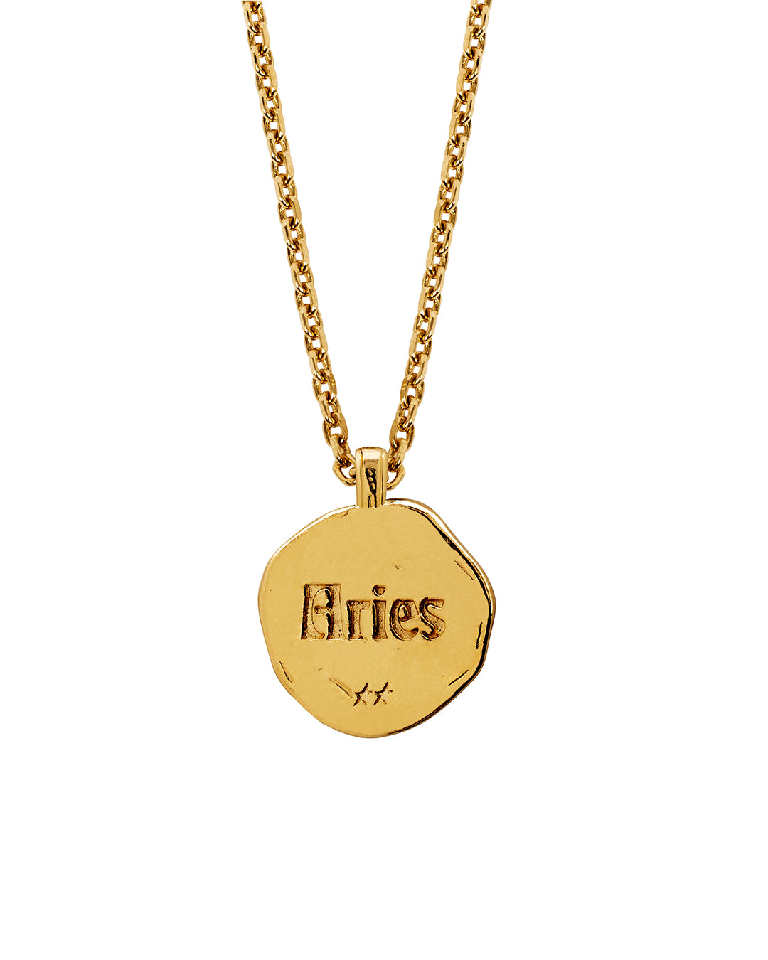 Aries Necklace Gold